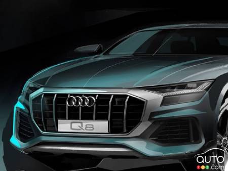 Nouvelle image de l’Audi Q8 révèle une autre partie du modèle